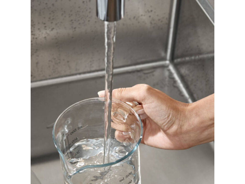 Home Item - Gray Metal, W 5.5 x D 4.6 x H 12 in