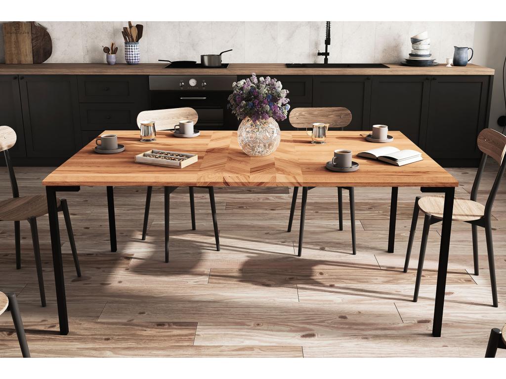 Table - Natural Hetre, W 66.9 x D 35.4 x H 30.7 in
