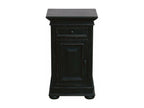 Home Item - Black Engineered Wood, W 16.1 x D 27.6 x H 13.4 in