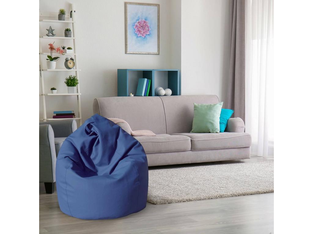 Armchair - Black Fourrure Synthetique, W 27.6 x D 27.6 x H 43.3 in