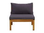 Sofa - Gray Acacia, W 25.6 x D 27.2 x H 24.6 in