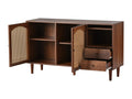 Sideboard - Brown Engineered Wood, W 51.2 x D 16.1 x H 29.5 in