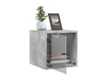 Set of 2 Tables - Gray Glass, W 0 x D 14.6 x H 13.8 in