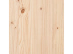 Bed - Brown Wood, W 73 x D 1.6 x H 39.4 in