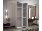 Wardrobe - Black Wood, W 47.2 x D 25.2 x H 96.7 in
