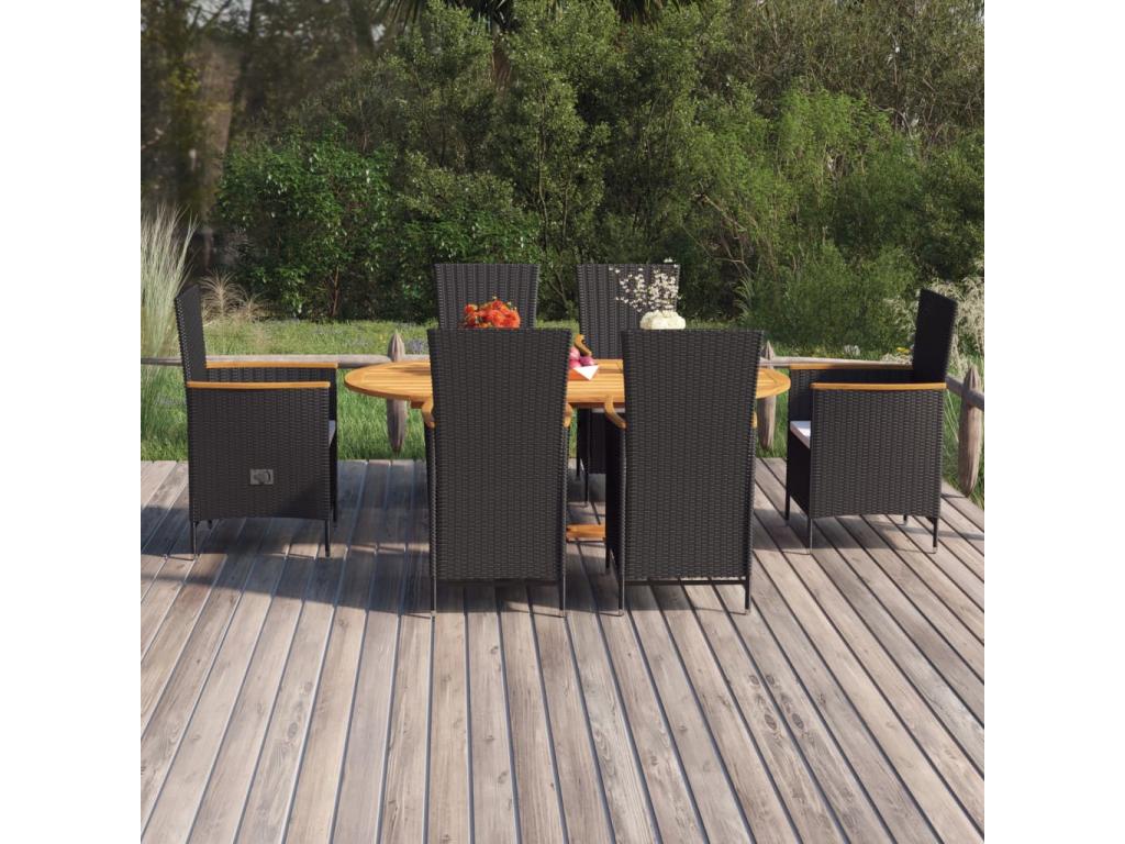 Set of 7 Home Items - Gray Rattan, W 27.6 x D 24.4 x H 27.2 in