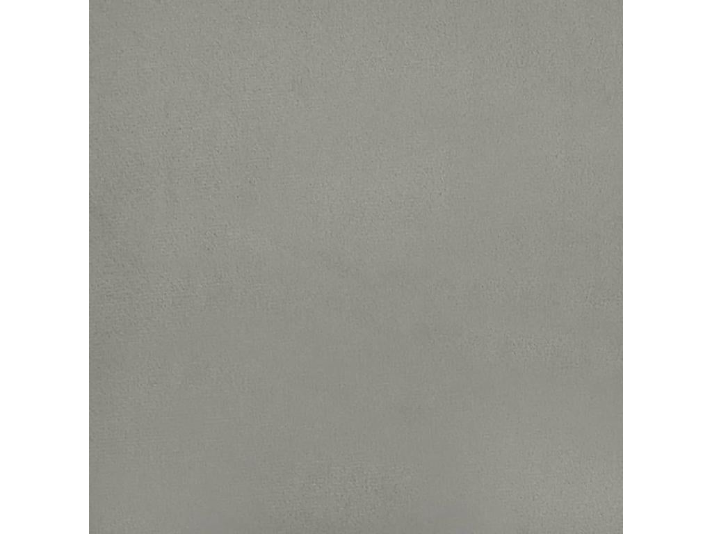 Bed - Gray Velvet, W 72 x D 9.1 x H 50.4 in