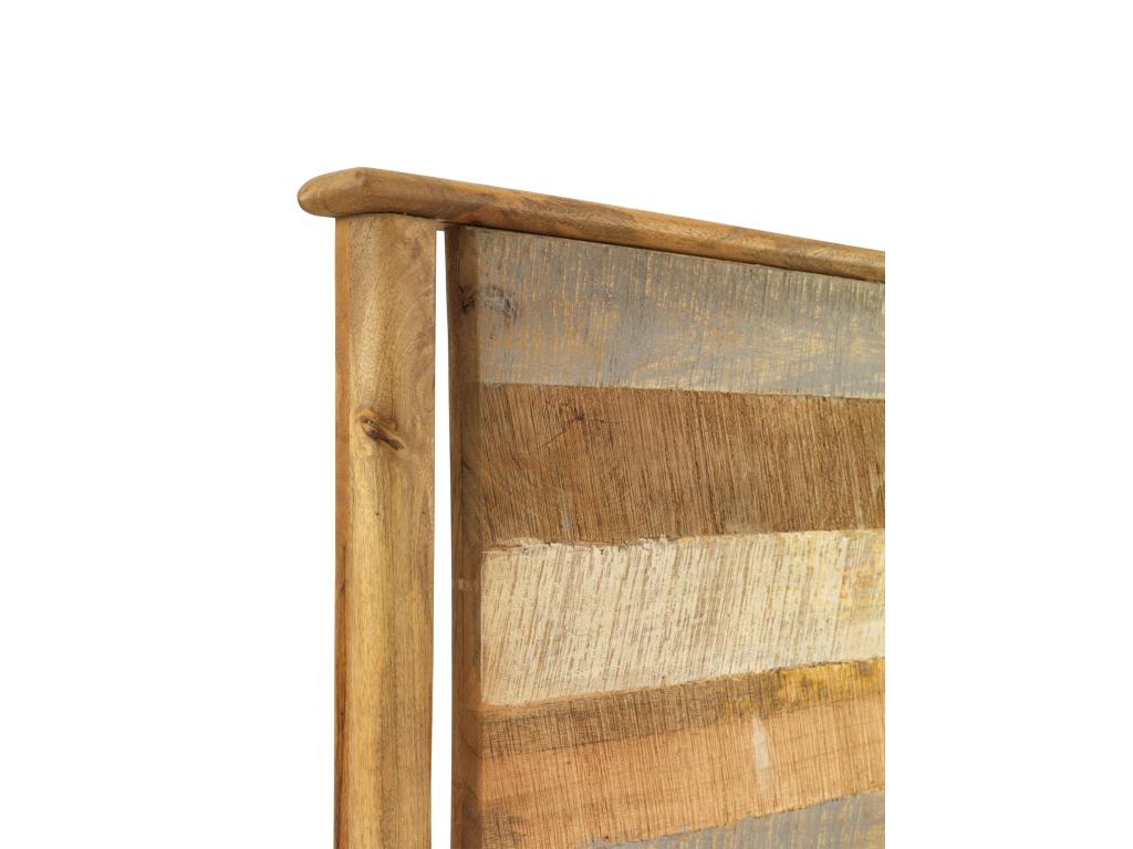 Bed - Brown Wood, W 58.3 x D 2.8 x H 47.2 in