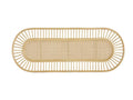 Bed - Natural Rattan, W 65 x D 25.6 x H 1.2 in