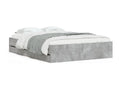 Bed - Gray Wood, W 79.9 x D 48.4 x H 13 in