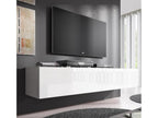 TV Stand - White Engineered Wood, W 63 x D 15.7 x H 11.8 in
