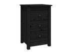 Table - Black Wood, W 15.7 x D 13.8 x H 24.2 in