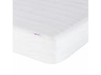 Bed Frame with Mattress - Gray Faux Leather, W 81.9 x D 37.4 x H 29.3 in