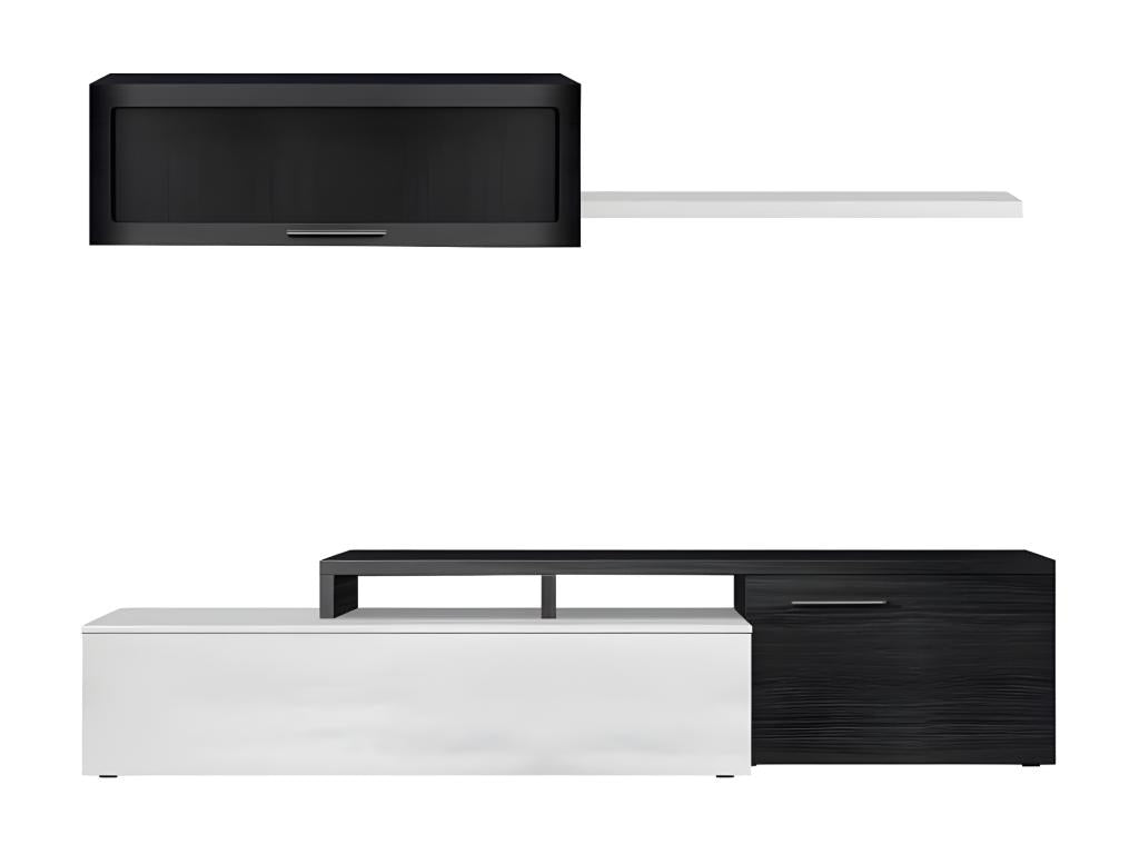 TV Stand - Gray Engineered Wood, W 78.7 x D 16.1 x H 17.3 in