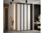 Sliding Door Wardrobe - Natural Engineered Wood, W 55.1 x D 23.6 x H 92.5 in
