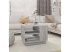 Coffee Table - Gray Wood, W 21.7 x D 21.7 x H 16.9 in