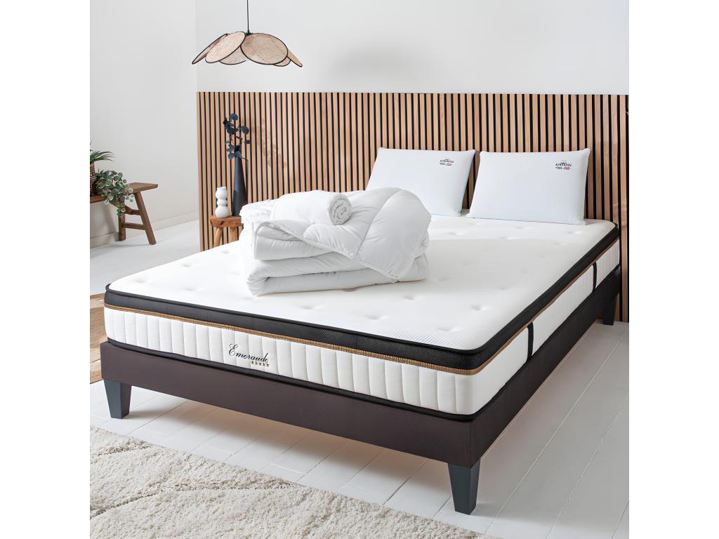 Memory Foam Bed Frame with Mattress - W 74.8 x D 35.4 x H 21.3 in