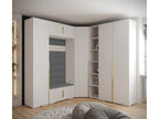 Home Item - Gray Engineered Wood, W 91.3 x D 18.5 x H 93.2 in