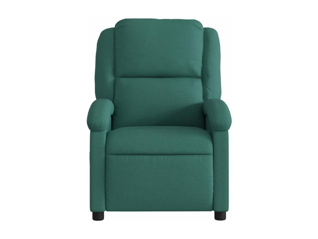 Armchair - Green Polyester Fabric, W 28 x D 34.1 x H 39.2 in