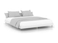 Bed - White Wood, W 79.9 x D 79.9 x H 7.9 in