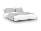 Bed - White Wood, W 79.9 x D 79.9 x H 7.9 in