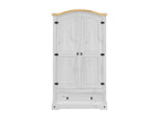 Home Item - White Wood, W 40.2 x D 20.5 x H 73.2 in