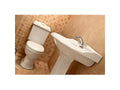 Retro Bathroom Faucet - White Ceramic, W 22.8 x D 19.3 x H 35 in