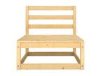 8-Piece Outdoor Patio Set with Cushions - Gray Wood, W 27.6 x D 27.6 x H 26.4 in