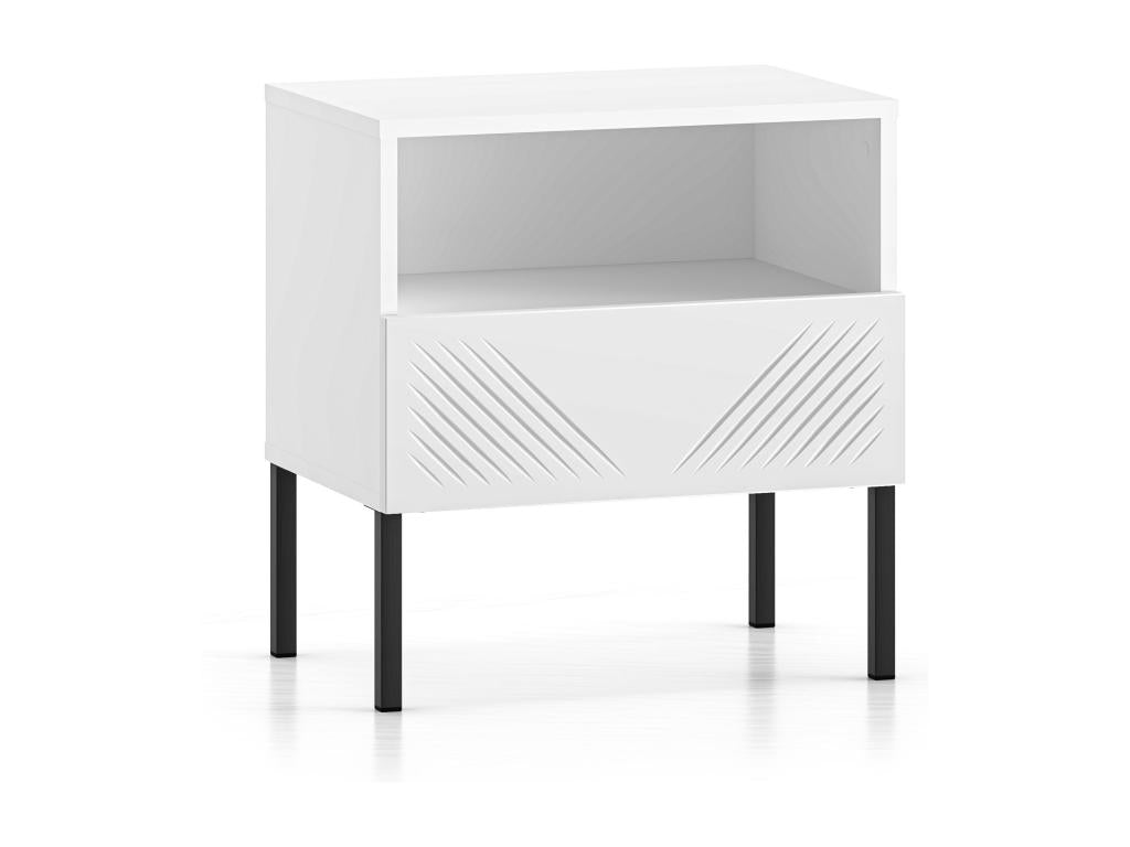Table - White Composite, W 19.7 x D 13.4 x H 20.9 in