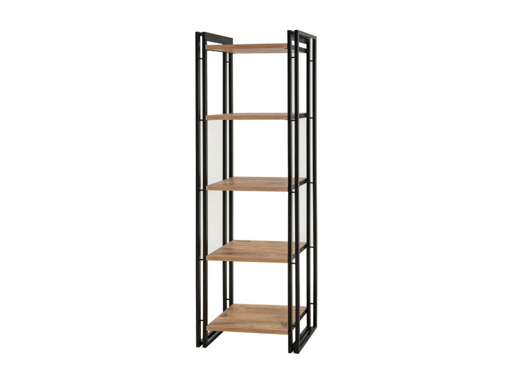 Bookcase - Beige Engineered Wood, W 23.6 x D 13.8 x H 70.9 in
