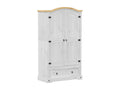 Home Item - White Wood, W 40.2 x D 20.5 x H 73.2 in