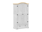 Home Item - White Wood, W 40.2 x D 20.5 x H 73.2 in