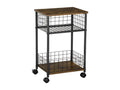 Shelf - Brown Engineered Wood, W 15.7 x D 11.8 x H 24.4 in