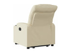 Armchair - Creme Polyester Fabric, W 29.7 x D 36.6 x H 39.2 in