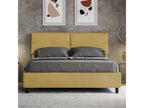 Bed - Yellow Engineered Wood, W 66.9 x D 78.7 x H 43.3 in