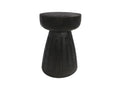 Stool - Black Wood, W 11 x D 11 x H 15.7 in