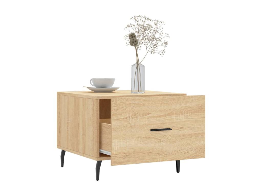 Coffee Table - Natural Wood, W 19.7 x D 19.7 x H 15.7 in