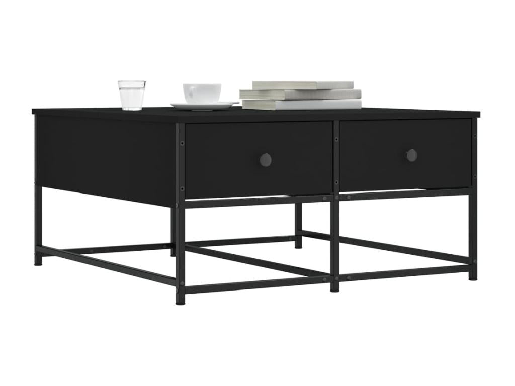 Coffee Table - Black Wood, W 31.5 x D 20.3 x H 0 in