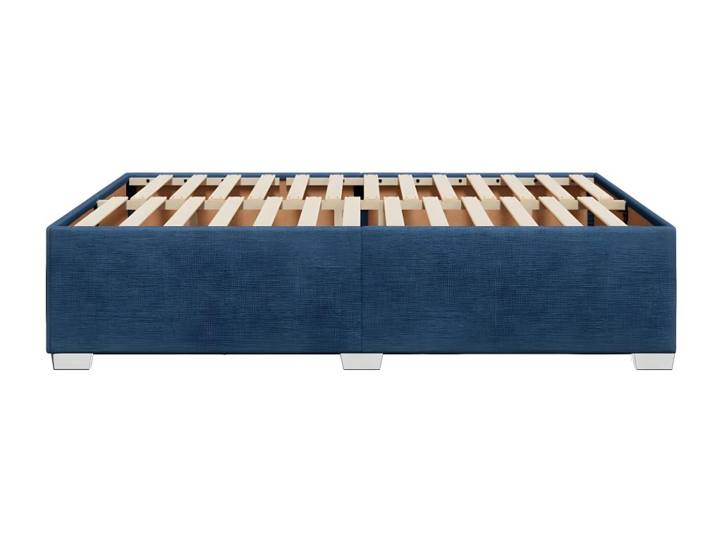 Bed - Blue Wood, W 74.8 x D 55.1 x H 18.1 in