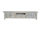 TV Stand - White Manguier, W 90.6 x D 19.7 x H 17.3 in