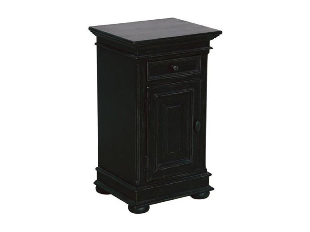 Home Item - Black Engineered Wood, W 16.1 x D 27.6 x H 13.4 in