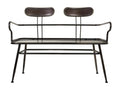 Bench - Multicolore Metal, W 12.8 x D 12.8 x H 19.3 in