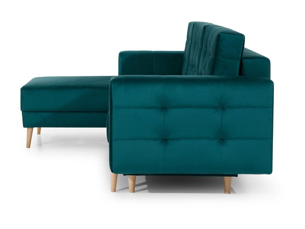 Sofa - Beige Polyester Fabric, W 98.4 x D 34.6 x H 34.3 in