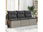 Sofa - Gray Steel, W 65 x D 24.4 x H 27.2 in