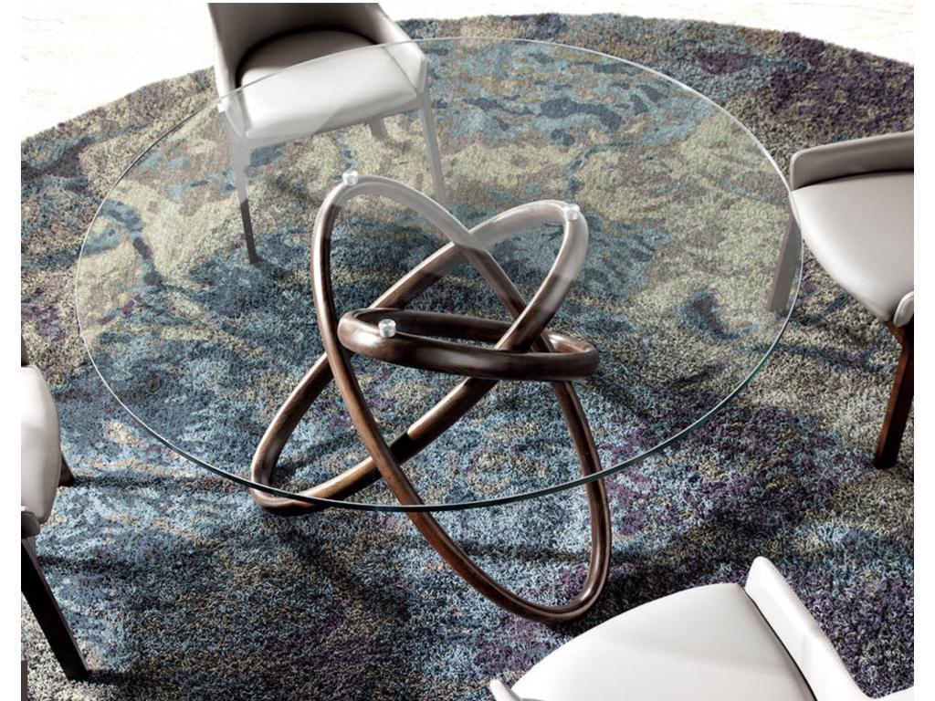 Table - Clear Glass, W 55.1 x D 55.1 x H 29.5 in