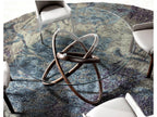 Table - Clear Glass, W 55.1 x D 55.1 x H 29.5 in