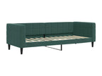 Bed - Green Velvet, W 87.8 x D 35.4 x H 26.8 in