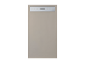 Shower Tray - Beige Resin, W 49.2 x D 31.5 x H 1.2 in