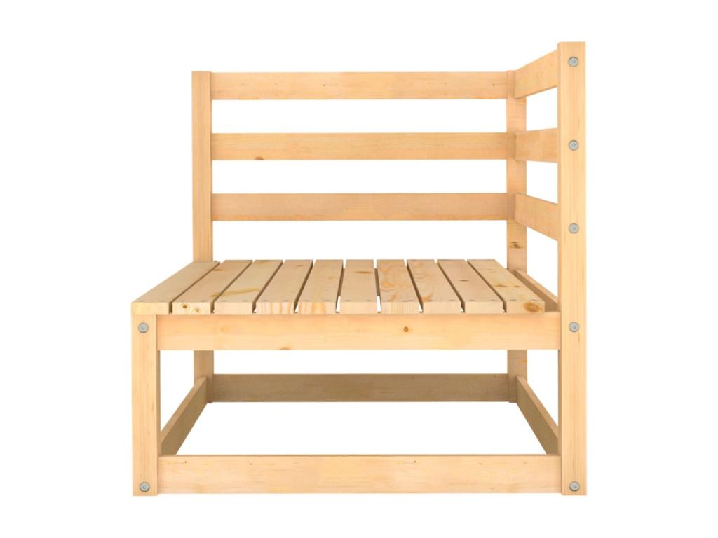 8-Piece Outdoor Patio Set with Cushions - Gray Wood, W 27.6 x D 27.6 x H 26.4 in