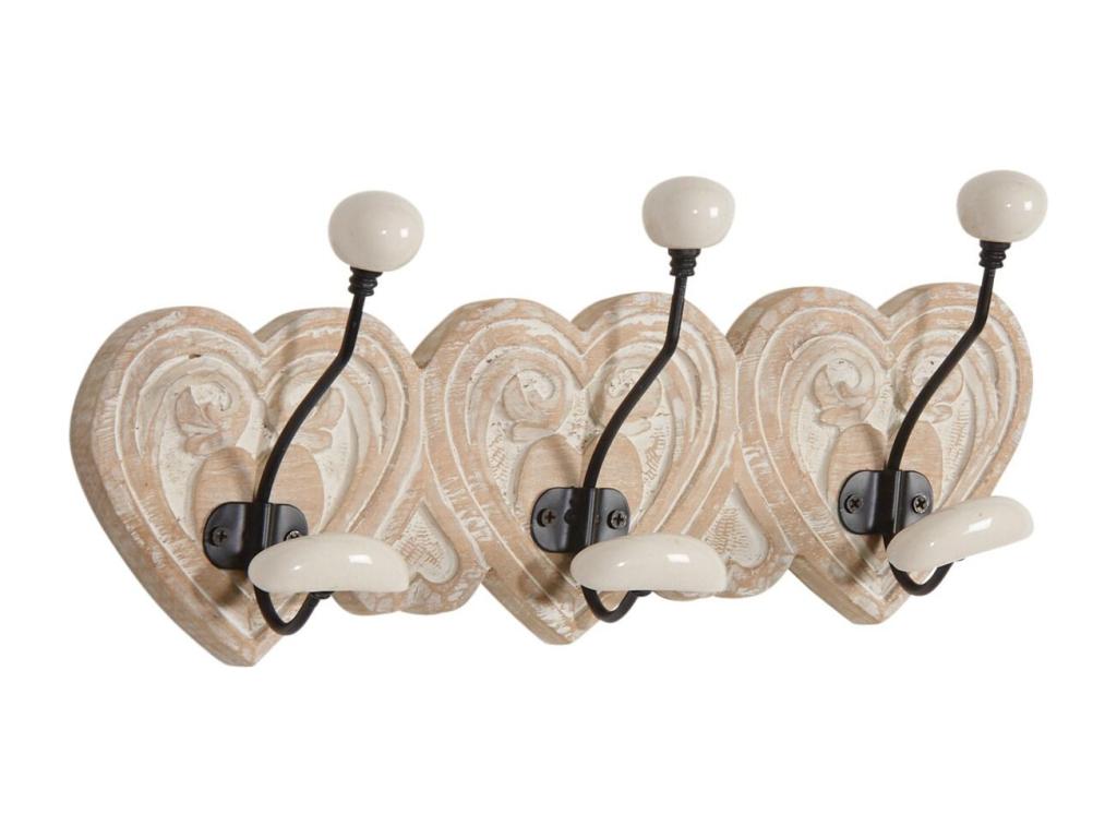 Home Item - Beige Wood, W 17.7 x D 5.1 x H 7.9 in